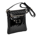 Parinda 11195 EMET (Black) Quilted Faux Leather Crossbody Bag